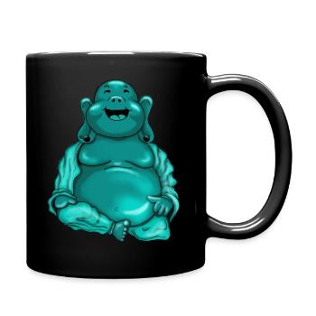 Buddha - Tasse einfarbig - Schwarz - Rechts