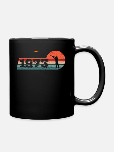Jahrgang 1973 Tontauben Geburtstagsshirts - Tasse einfarbig - Schwarz
