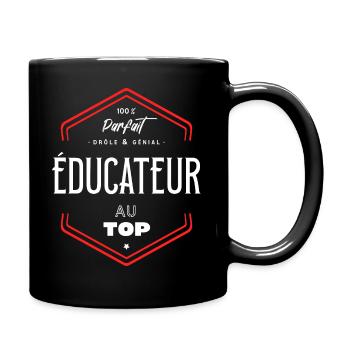 Educateur parfait et au top - Mug uni - noir - Droite