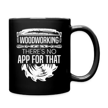 Travail du bois Il n’y a pas d’application pour ce menuisier - Mug uni - noir - Droite