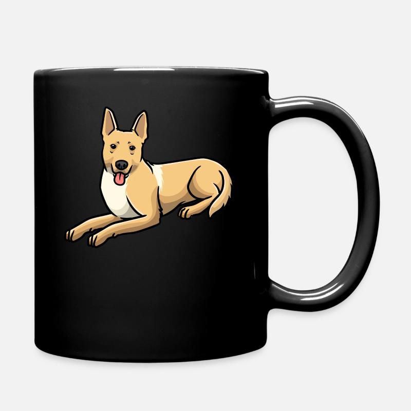 Carolina Dog Hund - Tasse einfarbig - Schwarz