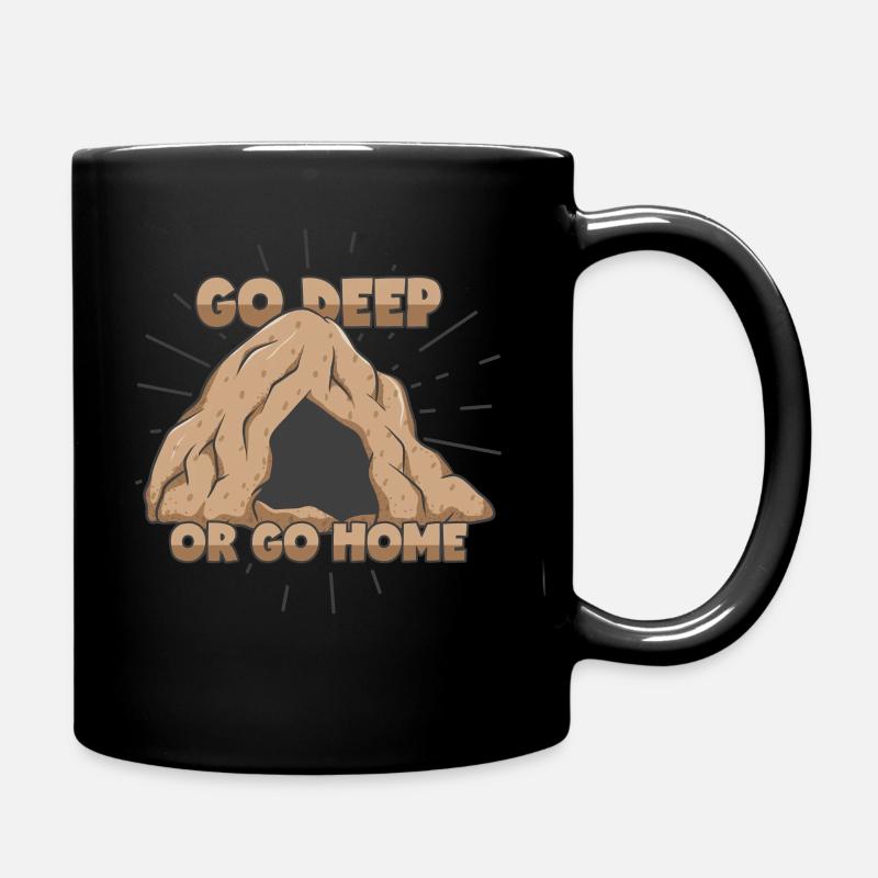 Spéléologie des grottes - Mug uni - noir