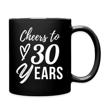 30th birthday - Full Colour Mug - black - Right