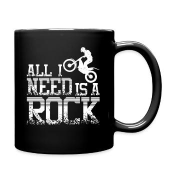 need a rock moto trial bike - Full Colour Mug - black - Right