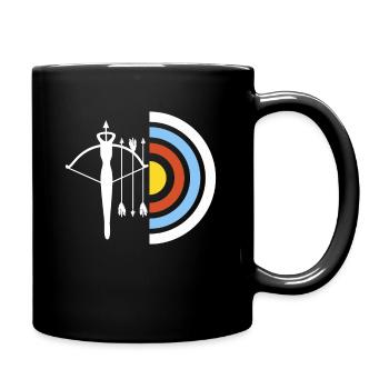 Crossbow Sagittarius Gift - Full Colour Mug - black - Right