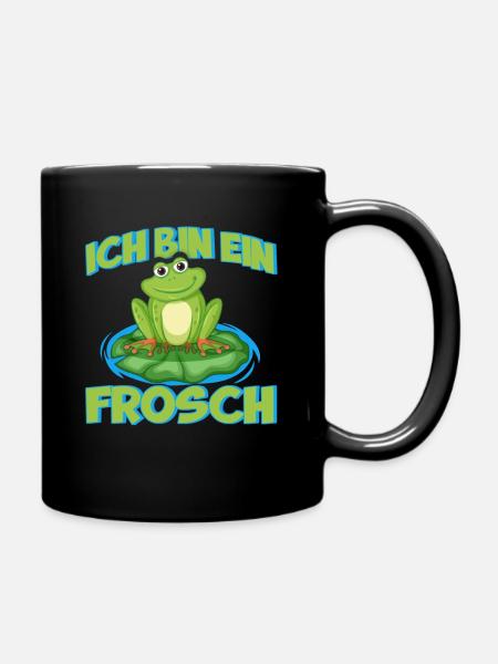 Ich Bin Ein Frosch Frösche Geschenk - Tasse einfarbig - Schwarz