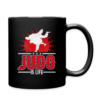 Judo - Tasse einfarbig - Schwarz - Rechts
