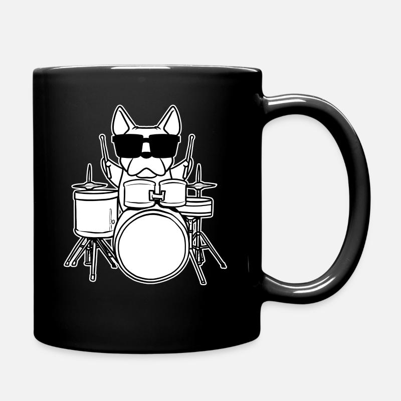 Batteur Batteur Chien avec Tambour Enfants - Mug uni - noir