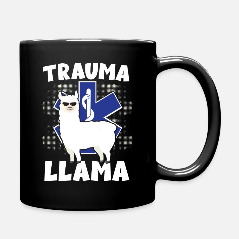 Trauma Llama Sanitäter Rettungsdienst - Tasse einfarbig - Schwarz