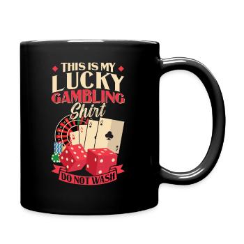 C’est ma chemise de jeu chanceuse ne pas laver - Mug uni - noir - Droite