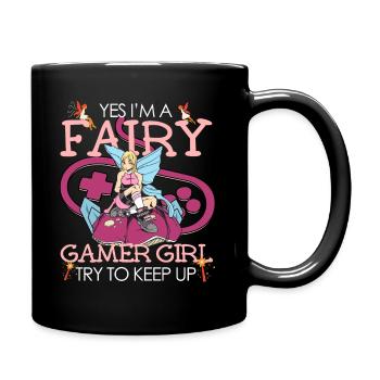 Fairycore Aesthetic Fee Oui Im A Gamer Girl - Mug uni - noir - Droite
