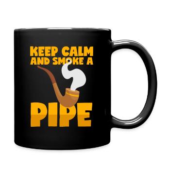 Fumer la pipe en disant - Mug uni - noir - Droite