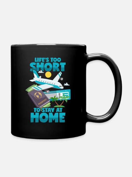 Voyage Disant Vacances Avion Voyage Aventure - Mug uni - noir