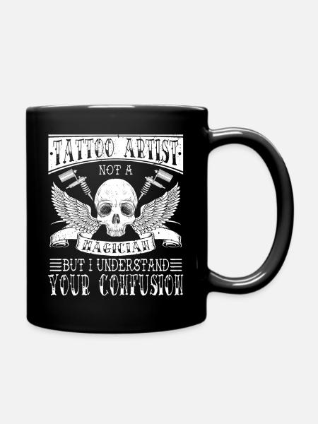 Tätowierer Tätowiererin Tattoos - Tasse einfarbig - Schwarz