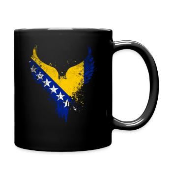 Drapeau de Bosnie - Mug uni - noir - Droite