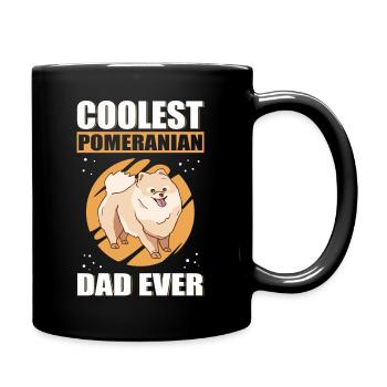 Zwergspitz Poméranie Papa Propriétaire de Chien Cadeau - Mug uni - noir - Droite