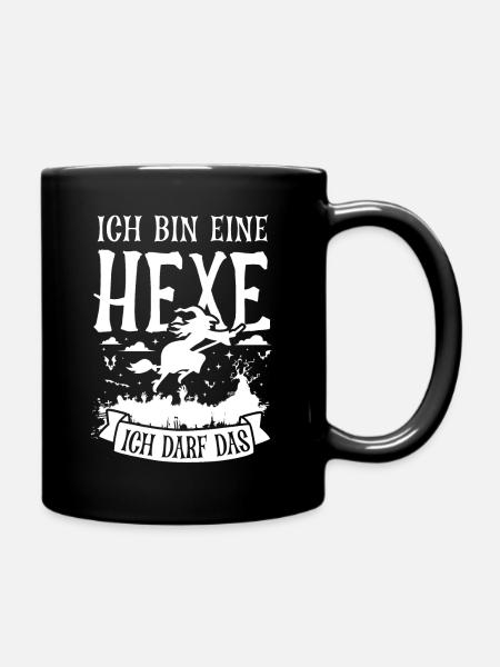 Hexe - Tasse einfarbig - Schwarz
