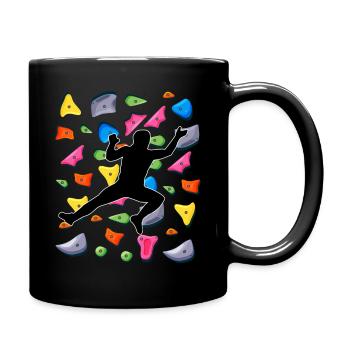boulderer - Full Colour Mug - black - Right