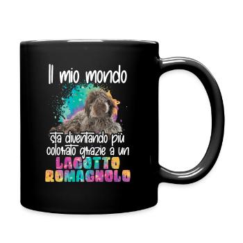 Mondo colorato Lagotto romagnolo canne - Mug uni - noir - Droite