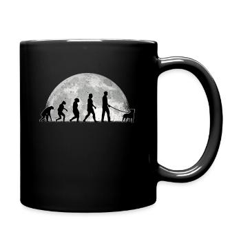 Parson Russell Terrier Evolution Moon - Full Colour Mug - black - Right