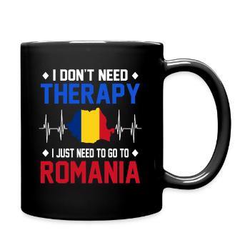 Romania - Full Colour Mug - black - Right