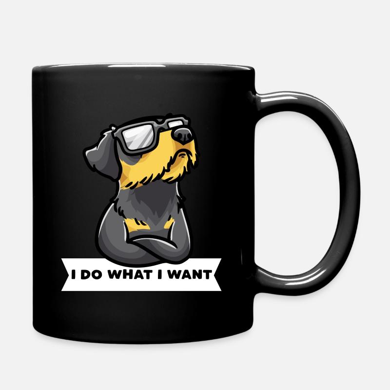 Sturer Deutscher Jagdterrier Hund lustig - Tasse einfarbig - Schwarz