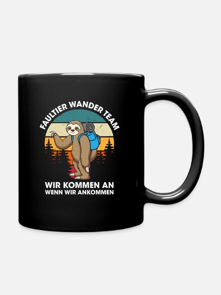 Faultier Wanderteam Faultier Wander Team - Tasse einfarbig - Schwarz
