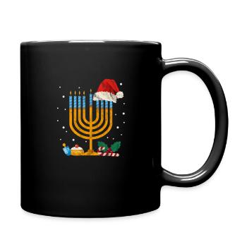 Hanoucca - Mug uni - noir - Droite