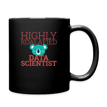 "Data Scientist Koalafied | Data Scientist" - Full Colour Mug - black - Right