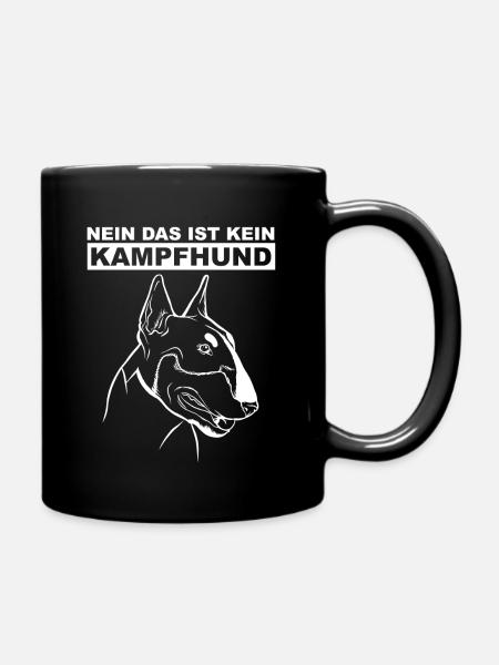 Bullterrier Bully Miniatur Bullterrier Spruch - Tasse einfarbig - Schwarz