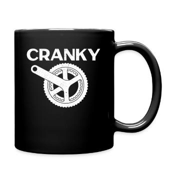 Cranky Bike Rider Cyclist Bicycle Biker Biking MTB - Full Colour Mug - black - Right