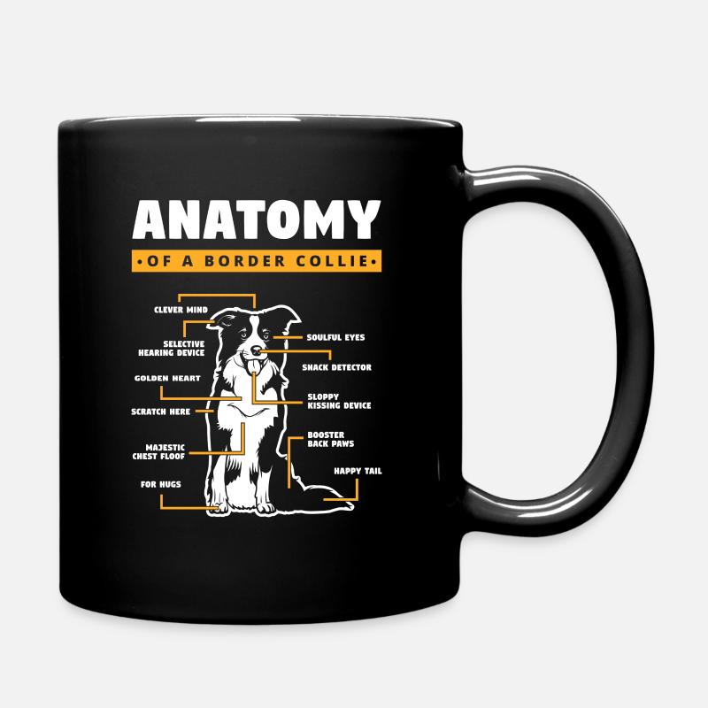 Anatomie d’un Border Collie - Mug uni - noir