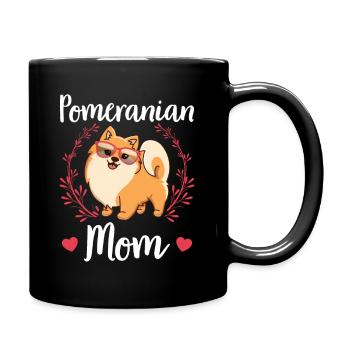 Zwergspitz Poméranien Maman Propriétaire de Chien Cadeau - Mug uni - noir - Droite
