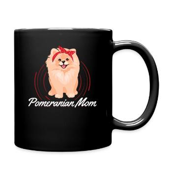 Zwergspitz Poméranien Maman Chien Maîtresse Cadeau - Mug uni - noir - Droite