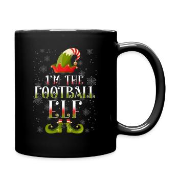 Football Elves Christmas - Full Colour Mug - black - Right