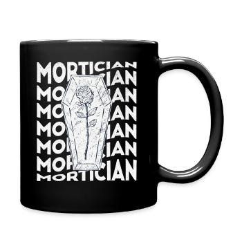 Bestatter Bestattung - Tasse einfarbig - Schwarz - Rechts