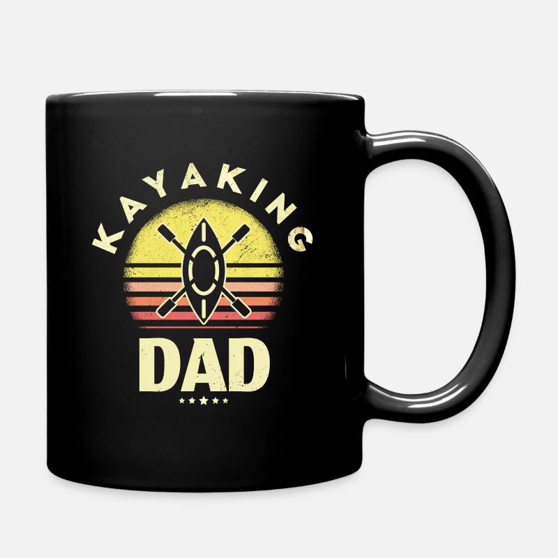 Kayaking Dad Kayak - Tasse einfarbig - Schwarz