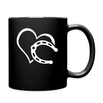 Cœur de sabot - Mug uni - noir - Droite