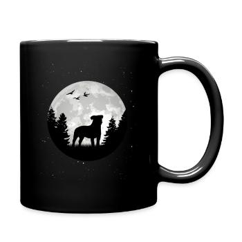 Parson Russell Terrier Moon - Full Colour Mug - black - Right