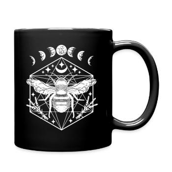 Abeille avec Moon Phases Gothic Fantasy Gift - Mug uni - noir - Droite