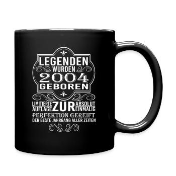 legenden 2004 geboren - Tasse einfarbig - Schwarz - Rechts