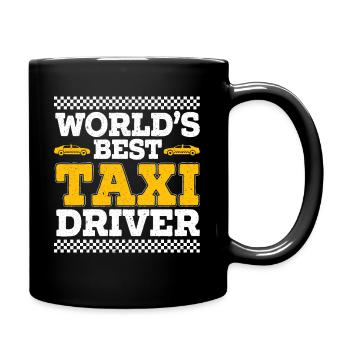 World's Best Taxi Driver Taxicab Cab Driver Cabbie - Full Colour Mug - black - Right