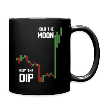 buy the dip investing - Full Colour Mug - black - Right