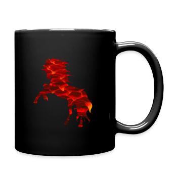 Horse, Sketchlu, Equestrian, Shirt, Pony, Children - Full Colour Mug - black - Right