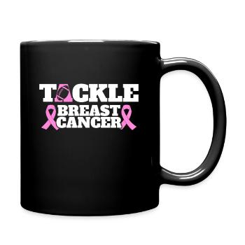 Awareness Breast Cancer Tackle Breast Cancer - Full Colour Mug - black - Right