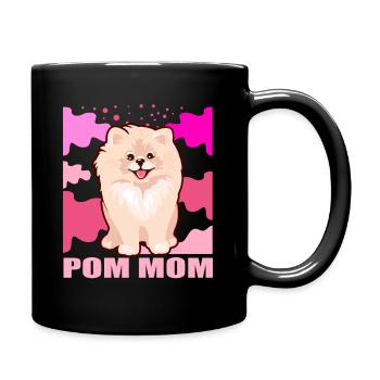 Zwergspitz Pomeranian Maîtresse Chien Maman Cadeau - Mug uni - noir - Droite