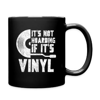 Collectionneur de disques vinyles - Mug uni - noir - Droite