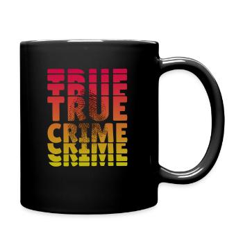 Empreinte digitale du vrai crime / Accro au crime / - Mug uni - noir - Droite