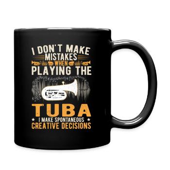 Tuba Creative Decisions Orchestre Joueur de tuba - Mug uni - noir - Droite