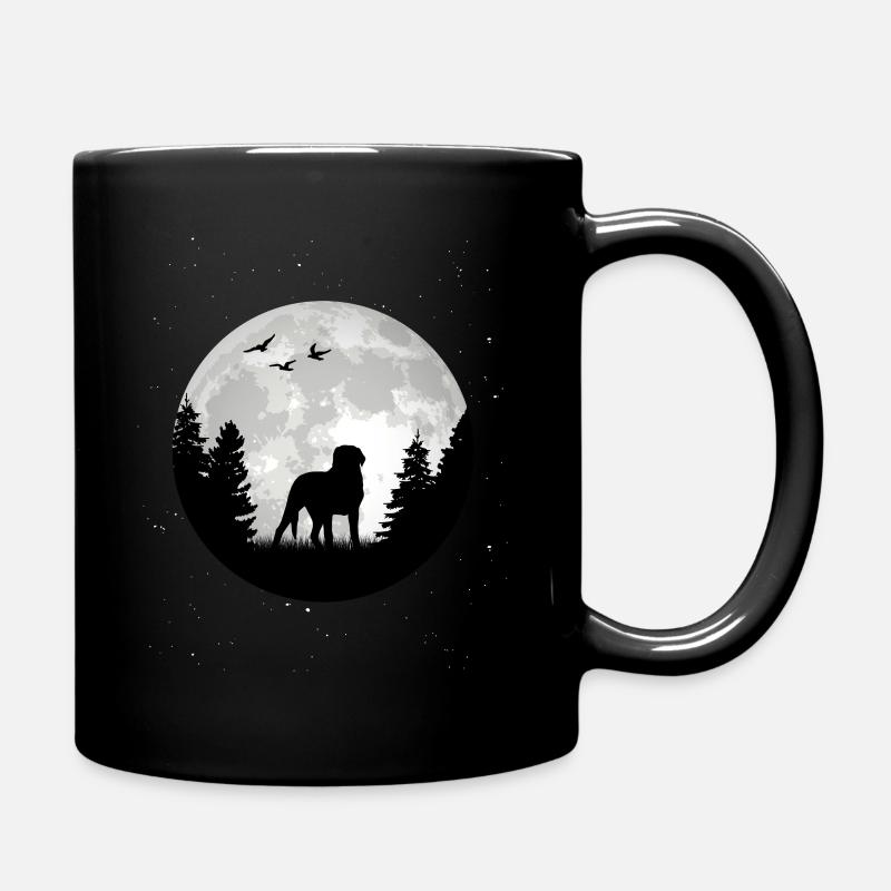 Großer Schweizer Sennenhund Herzschlag - Tasse einfarbig - Schwarz